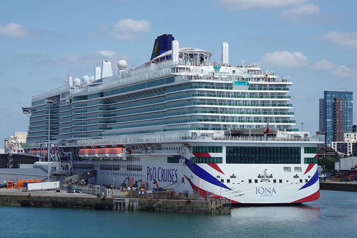 P&O Iona in the Port of Southampton